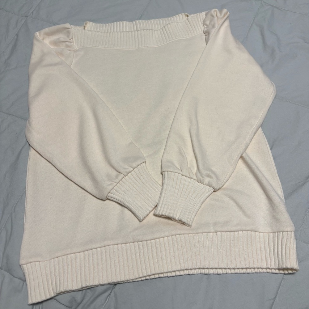 Loft - cream sweater size medium